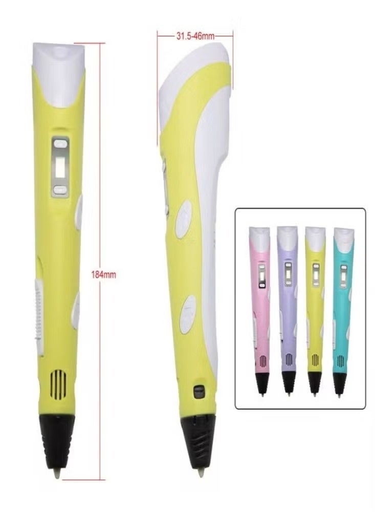 Easy Shop 3D Printing Pen for Kids and Adults with Speed Control Intelligent Drawing Pen DIY Craft Tool Gift for Creative Art Projects - Image 2